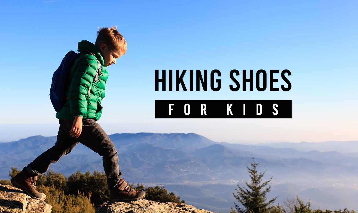 a kid is hiking
