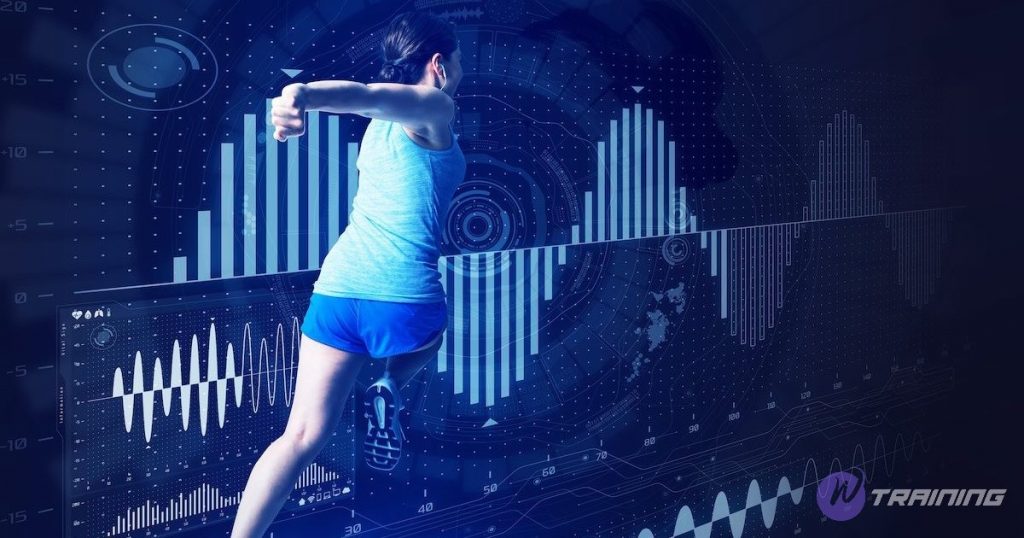 virtual running woman