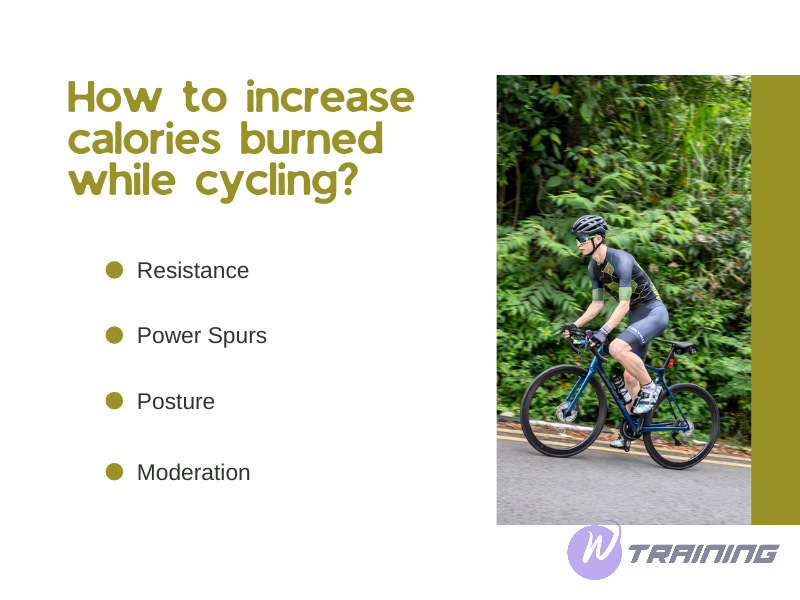 How to increase calories burned while cycling