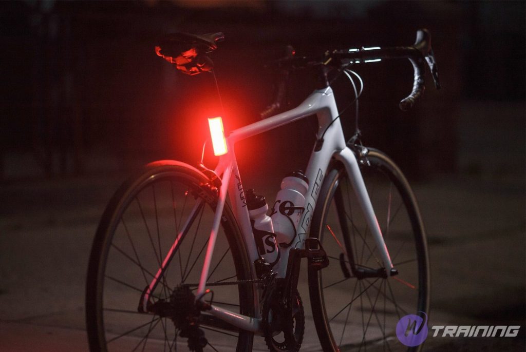 bicycle equipped with lights